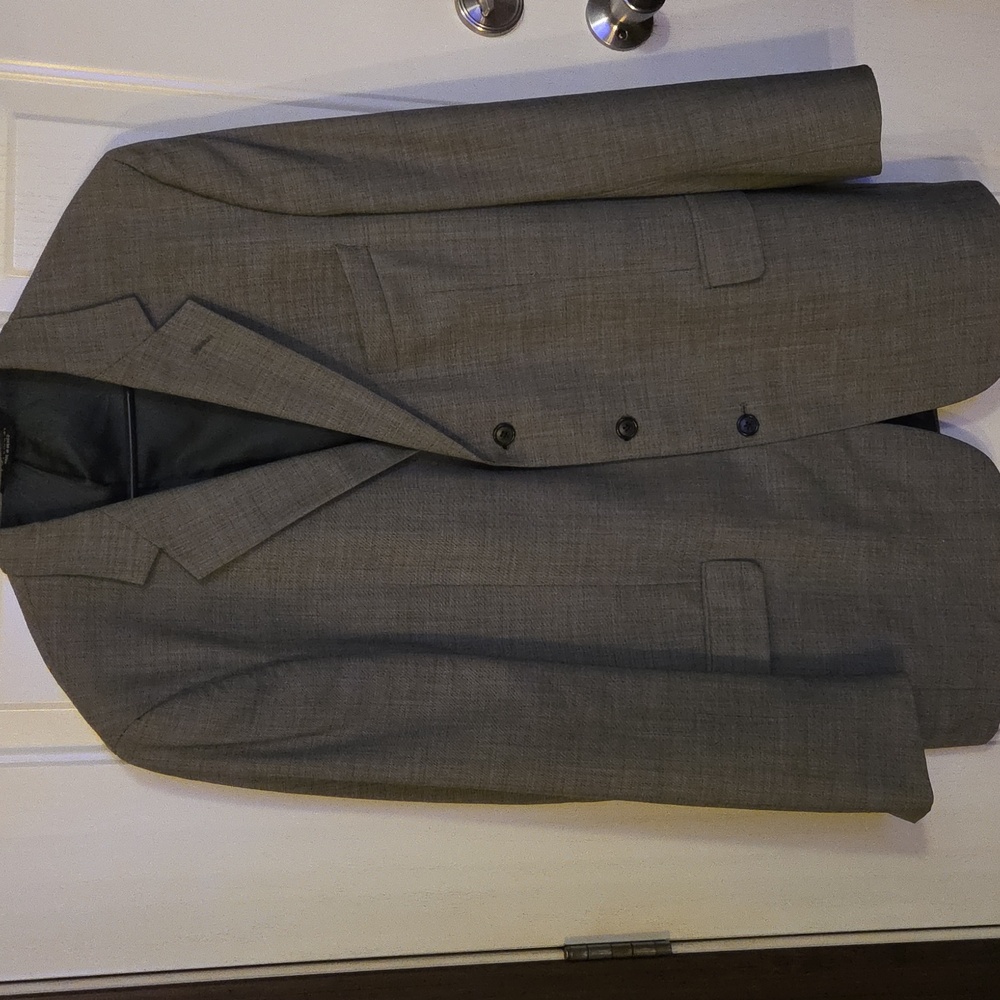 JoS A Bank  Gray Men's Suit Jacket Size 44 Long